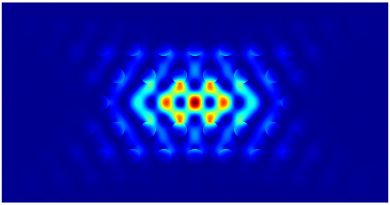 积社科技JCMsuite纳米光学计算intensity_mode1_phc_cavity_l5_xy